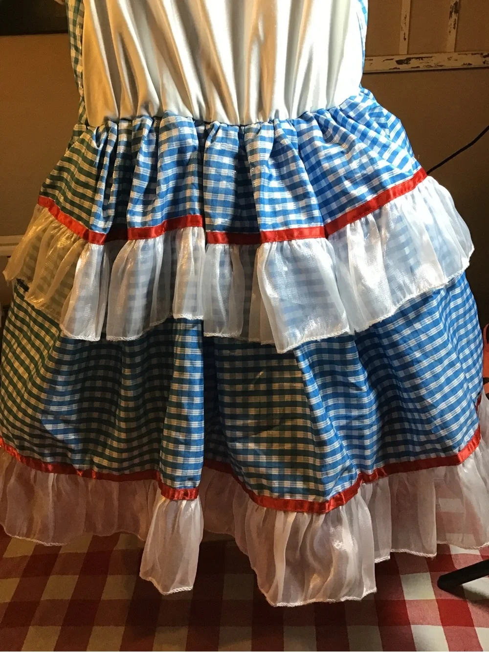 Wizard of oz Dorothy tween halloween costume dress size 6/8